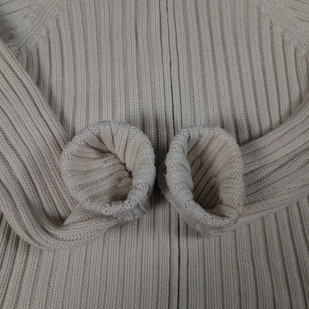 J.Crew Cable Knit Hoodie Sweater Full Zip Cardigan Extra Small Boho Cute